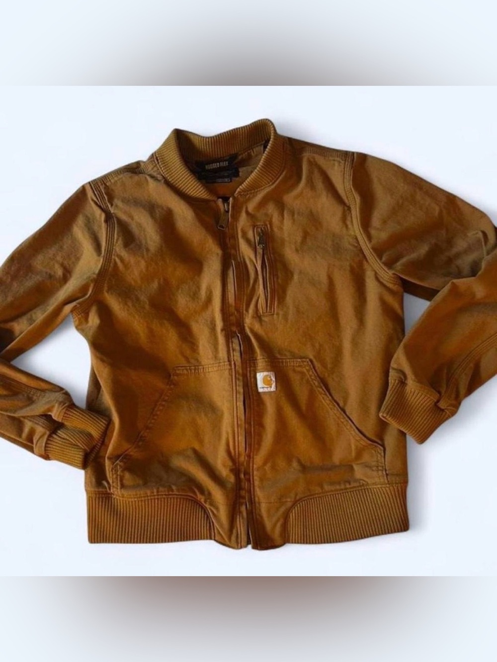 Carhartt Tan Rugged Flex Bomber-Style Work Jacket